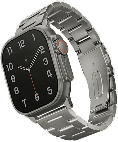 Uniq Apple Watch-rem 42/44/45/49mm Rustfritt stål Sølv