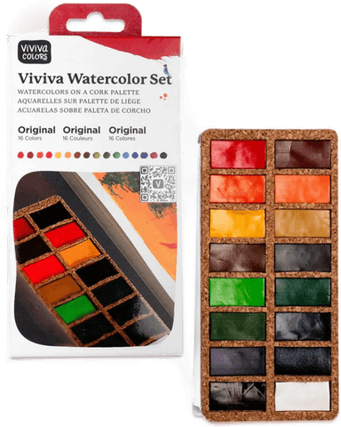 Viviva Colors Akvarellmaling 16 farger
