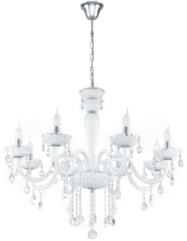 Eglo Carpento Lysekrone 8L Hvit