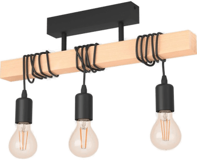 Eglo Taklampe Townshend 3 lyskilder svart