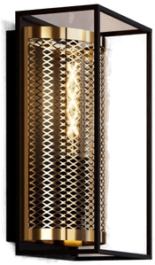 Eglo Nohales vegglampe 32 cm svart/messing