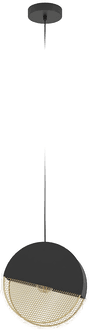 Eglo Mumbles Pendel E27 Ø285 Svart/Gull