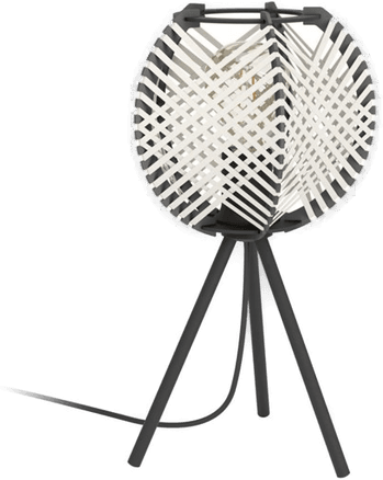 Eglo Waverton Bord H400 E27 Svart/Tre/Hvit