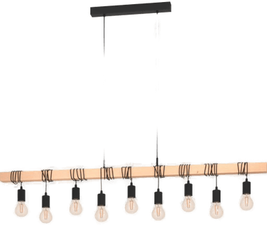 Eglo Townshend pendellampe, 9 pærer