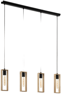 Eglo Littleton pendellampe svart/tre