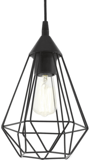 Eglo Hengelampe Tarbes 17,5 cm svart