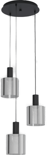 Eglo Gorosiba hengelampe, svart, Ø 41 cm