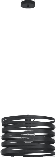 Eglo Cremella hengelampe, Ø 37 cm, svart