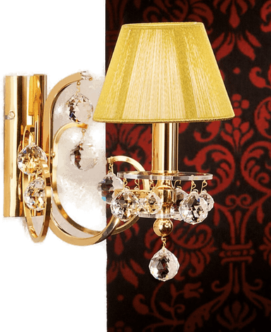 Orion stoffvegglampe Kristalldesign