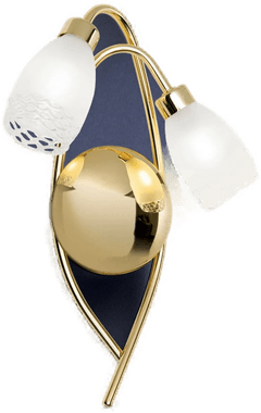 Orion Vegglampe CARLA, messingfarget