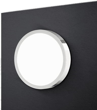 Orion LED-taklampe Bully, krom, Ø 14 cm