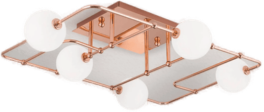 Orion LED-taklampe Pipes kobber