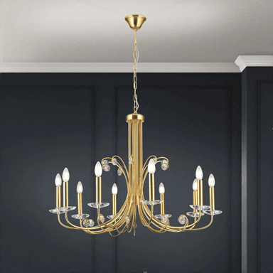 Orion Ariane lysekrone, gullfarget, Ø 92 cm