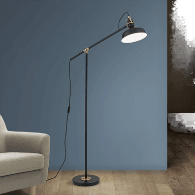 Orion Schiller gulvlampe, svart, 153 cm