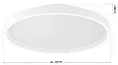 Orion LED-taklampe MASCA, Ø 40 cm