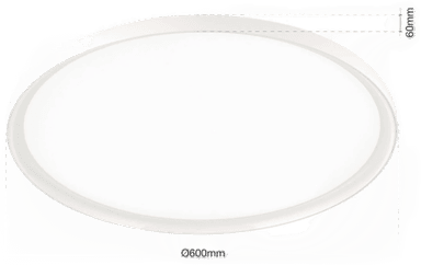 Orion LED-taklampe GAMMA, Ø 60 cm