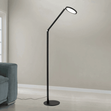 Orion LED-gulvlampe Fati, svart