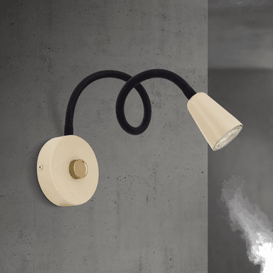 Orion Vegglampe Dotty, khaki, dimmer