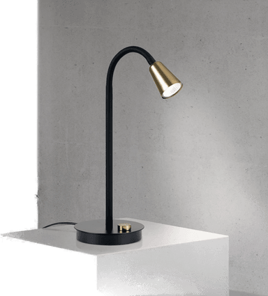 Orion Bordlampe Dotty, messing, 45 cm