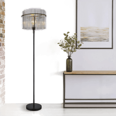 Globo Gorley gulvlampe 152 cm røykgrå
