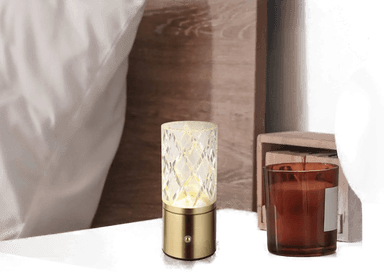 Globo LED-bordlampe Lunki, messingfarget