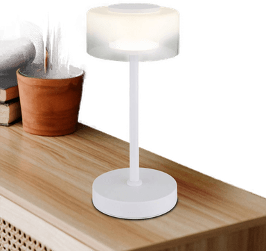 Globo Belinda LED-bordlampe, hvit