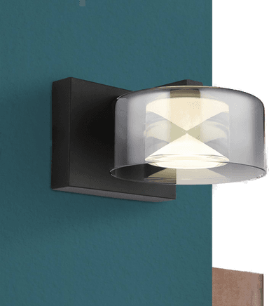 Globo Belinda LED-vegglampe, røykgrå