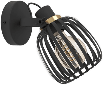 Eglo Girona Spot Black/Burnished Brass