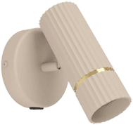 Eglo Caminia vegglampe sand/børstet messing