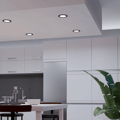 Eglo Connect Fueva 6-Z LED-innbyggingslampe Ø12cm, svart