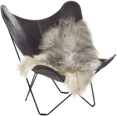 Natures Collection Saueskinn Langhåret 120+x60 cm