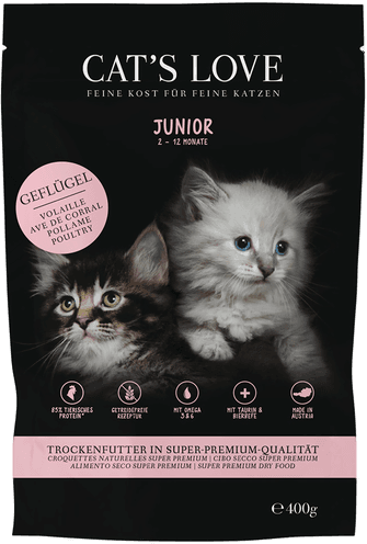 Cats Love Junior Fjærkre 400 g