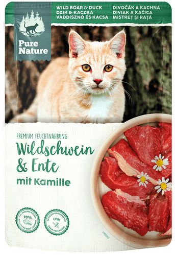 Pure Nature Feline Villsvin & And 12 x 85 g