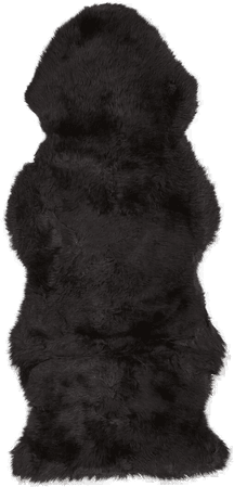 Natures Collection Saueskinn 135x60 cm - Svart