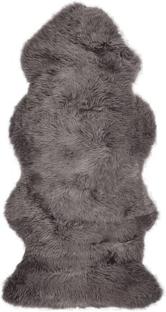 Natures Collection Saueskinn Mørk grå 135x60 cm