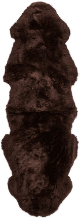 Natures Collection Saueskinn 180x60 cm Sjokolade