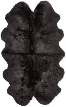 Natures Collection Saueskinnteppe 180x110 cm Mørk grå