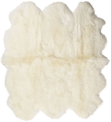 Natures Collection Saueskinnteppe 180x162 cm