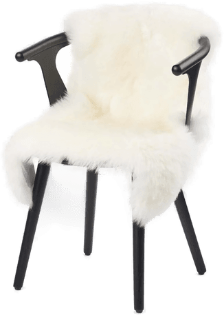 Natures Collection Saueskinn 90x60 cm Hvit