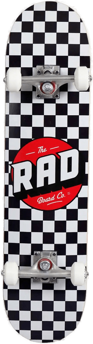 Rad Board Co Checkers Skateboard 7,5"