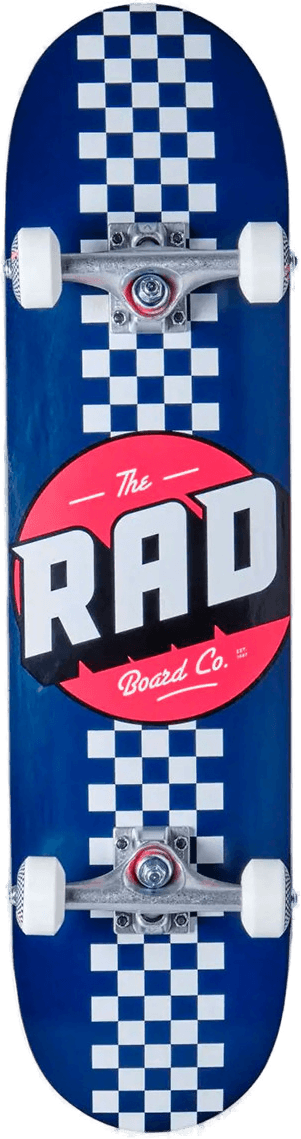 Rad Board Co Checker Stripe Skateboard 7,75"