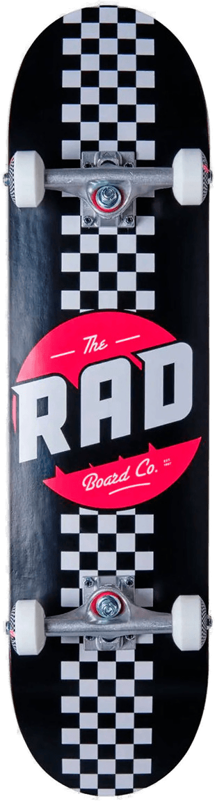 Rad Board Co Checker Stripe Skateboard 7,25"