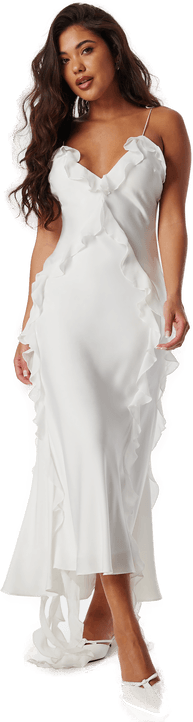 Bardot Marsella Ruffle Midi Dress