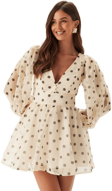 Bardot Eva Polka Dot Mini Dress
