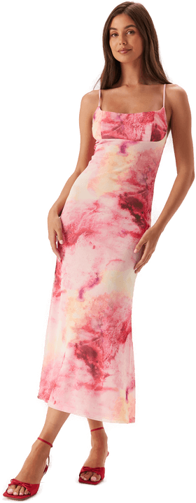 Bardot Adoni Printed Mesh Midi Dress