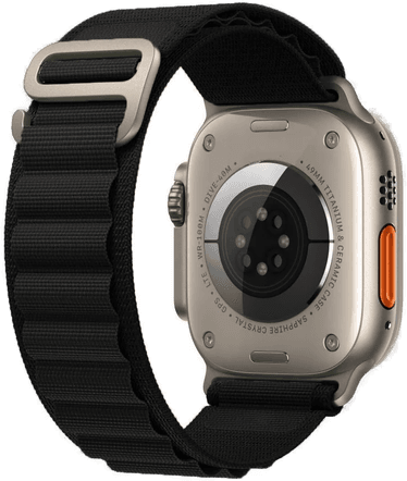 Techprotect Nylon Pro Rem til Apple Watch - Svart, 42/44/45/49 mm