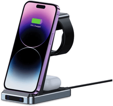 Techprotect QI-A26 3-i-1 15W Trådløs Lader