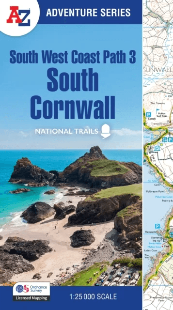 South West Coast Path 3 ¿ South Cornwall av A-Z Maps