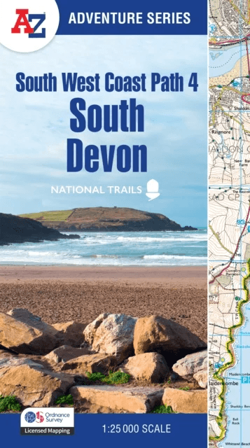 South West Coast Path 4 ¿ South Devon av A-Z Maps