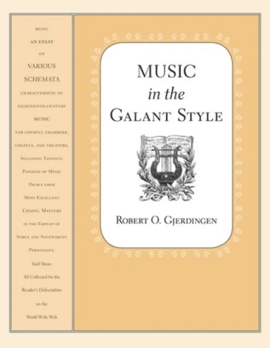 Music in the Galant Style av Robert (Professor of Music School of Music Professor of Music School of Music Northwestern University) Gjerdingen
